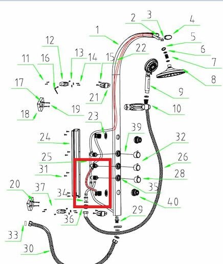 ND Anima Easyshower propojovací hadička 4 NDESHAD4 Anima