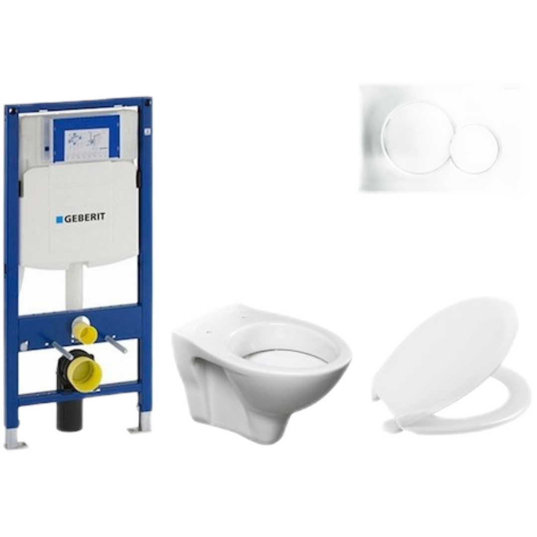 Cenově zvýhodněný závěsný WC set Geberit do lehkých stěn / předstěnová montáž+ WC S-Line S-line Pro 111.300.00.5NR2 S-Line