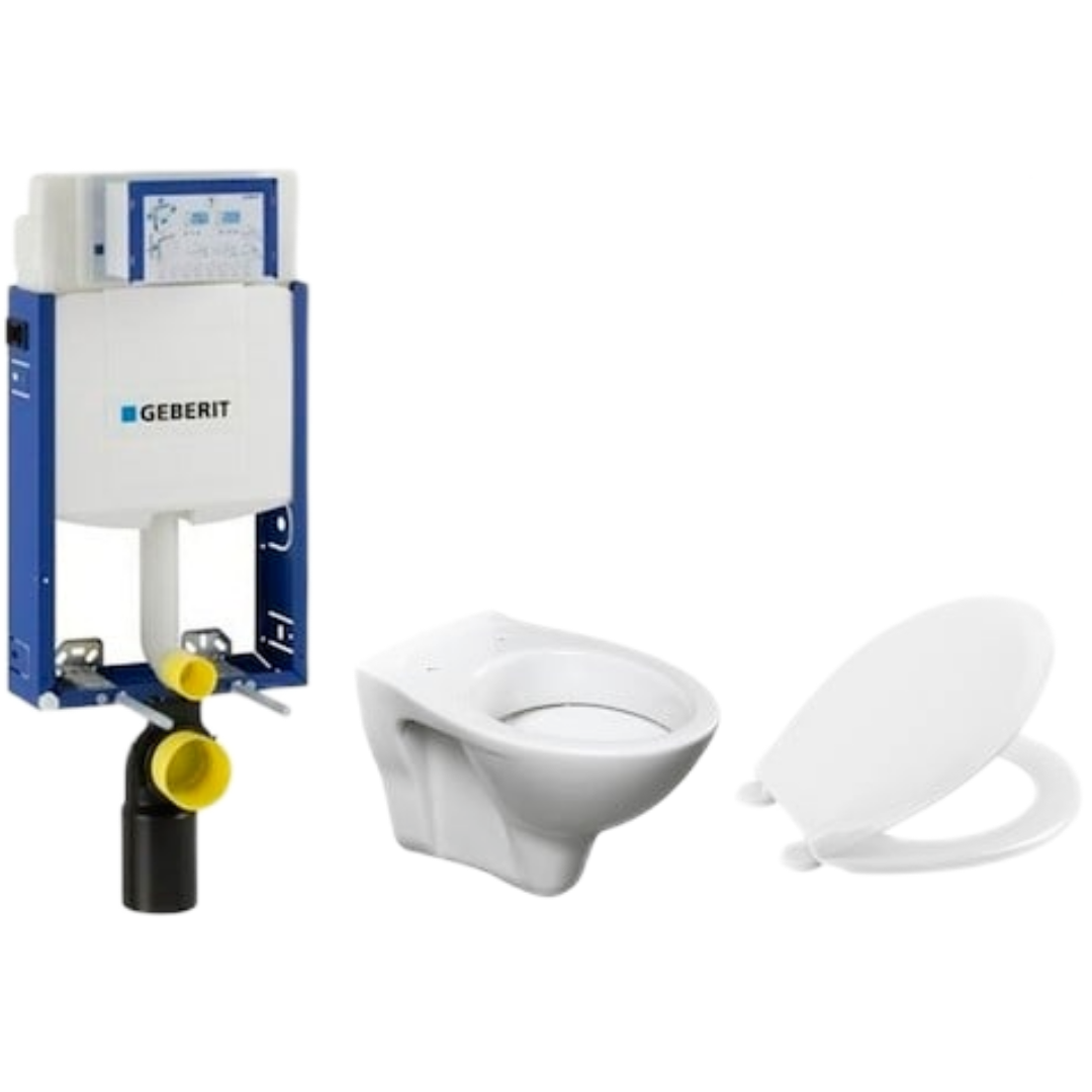 Cenově zvýhodněný závěsný WC set Geberit k zazdění + WC S-Line S-line Pro 110.302.00.5NR1 S-Line