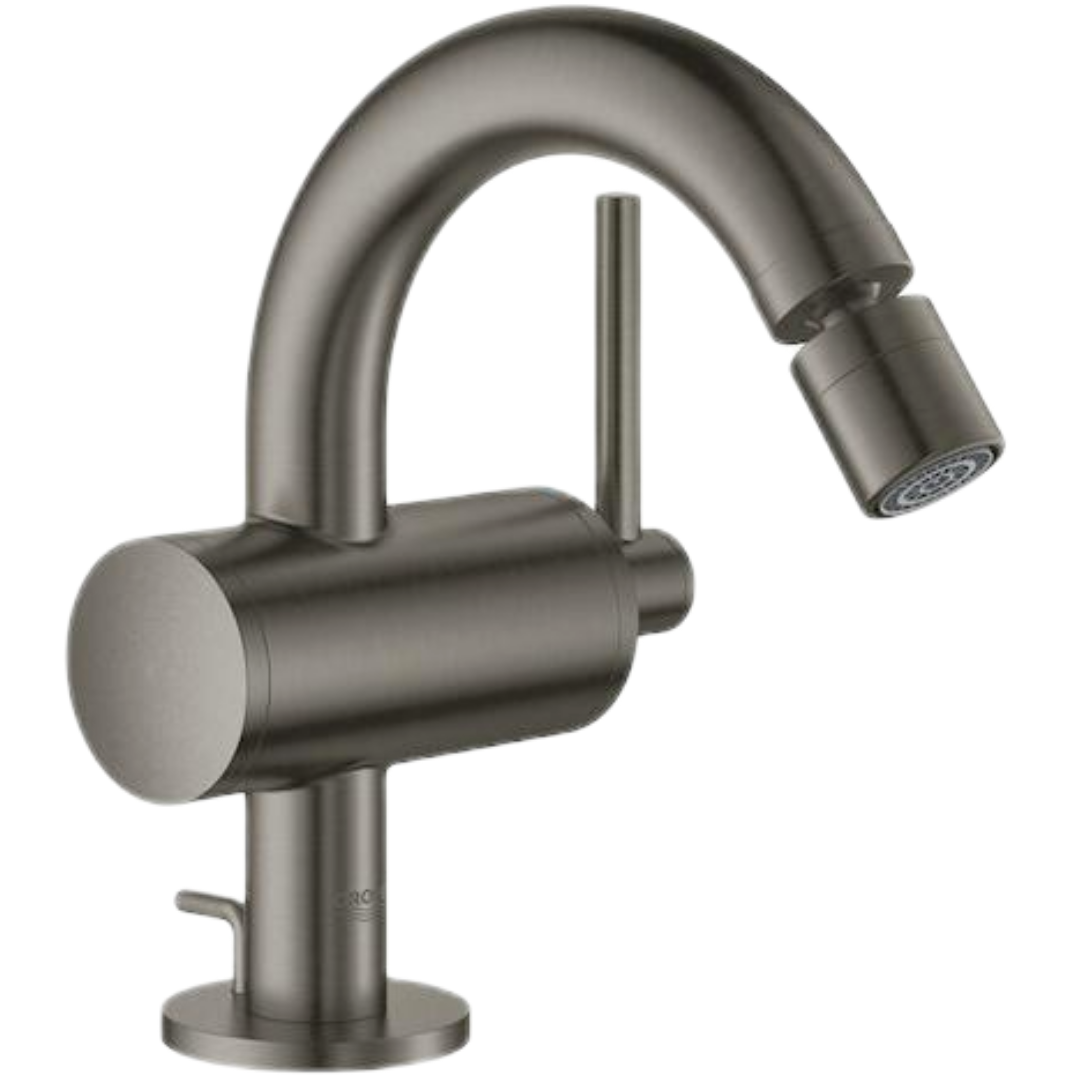 Grohe Atrio bidetová baterie s výpustí kartáčovaný hard graphite 32108al3 G32108AL3 Grohe