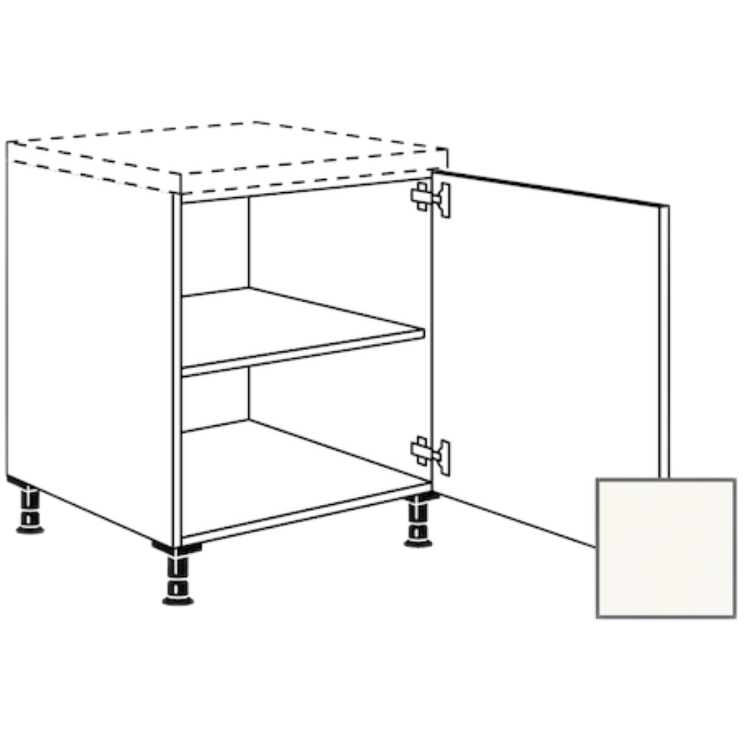 Kuchyňská skříňka spodní Naturel Erika24 s dvířky 30x87x56 cm bílá lesk 450.UD30.R Naturel