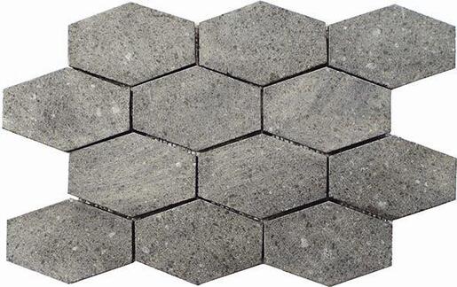 Mozaika Mosavit Hexagonal grey 25x37 cm mat MENO Mosavit